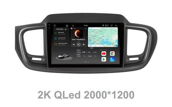 Штатна магнітола Soundbox S8 PRO 2K-8183  8+256GB для  Kia Sorento 2014-2017   ADAS , CarPlay , 4G , DSP-DTS 5.1 , круговий огляд 360°