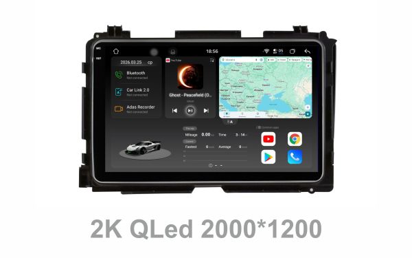 Штатна магнітола Soundbox S8 PRO 2K-2271   8+256GB для   Honda Vezel 2015-2017   ADAS , CarPlay , 4G , DSP-DTS 5.1 , круговий огляд 360°