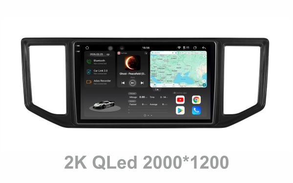 Штатна магнітола Soundbox S8 PRO 2K-6294   8+256GB для   Volkswagen Crafter 2017+   ADAS , CarPlay , 4G , DSP-DTS 5.1 , круговий огляд 360°